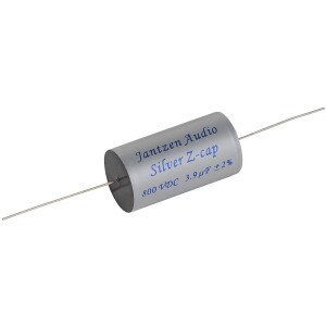 Main product image for Jantzen 0658 3.9uF 800V Silver Z-Cap Crossover Capacitor027-778